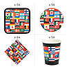 232 Pc. Flags of All Nations Party Tableware Kit for 50 Guests Image 1