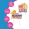 24 1/2" - 26" He Is Risen Yard Signs - 4 Pc. Image 1