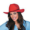 24" Adults Red, Yellow, Pink & Green Straw Cowboy Hats - 12 Pc. Image 1