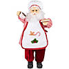 24" Animated and Musical Chef Santa Claus With Hot Cocoa and Cookie Christmas Figure Image 1