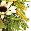 24" Beige Sunflowers Artificial Fall Harvest Wreath Image 4