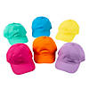 24" Bright Solid Color Polyester Baseball Caps - 12 Pc. Image 1