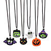 24" Bulk 48 Pc. Rubber Halloween Character Charm Necklaces Image 1