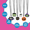 24" Bulk 48 Pc. Rubber Halloween Character Charm Necklaces Image 1