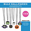 24" Bulk 48 Pc. Rubber Halloween Character Charm Necklaces Image 2