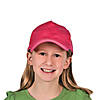 24" Bulk 50 Pc. Kids Bright Cotton Baseball Cap Assortment Image 2
