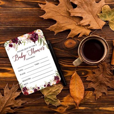 24 Fall Baby Shower Invitations Image 2