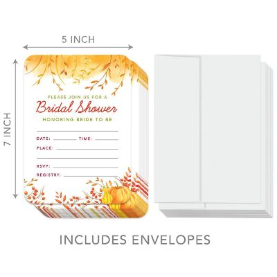 24 Fall Bridal Shower Invitations Image 3