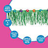 24 Ft. Hibiscus Flower Green Plastic Fringe Party Decoration Image 2