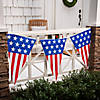 24 Ft. Large Patriotic Red, White, & Blue Plastic Pennant Banner Image 1