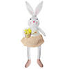 24" Girl Bunny Rabbit Easter and Spring Table Top Figure Image 1