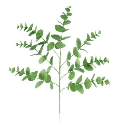 24" Glitter Eucalyptus Spray: Lime Green Image 1
