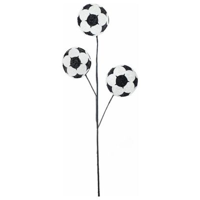 24" Glitter Soccer Ball Spray Image 1