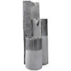 24" Gray Speckled Modern Style 3-Tier Rainfall Outdoor Water Fountain Image 2