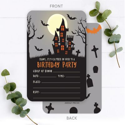 24 Halloween Invitation CrawlFly/Slither Image 1