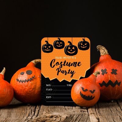 24 Halloween Invitations Costume Party Image 1