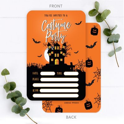 24 Halloween Invitations Costume Party Image 1