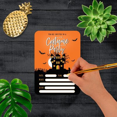 24 Halloween Invitations Costume Party Image 1