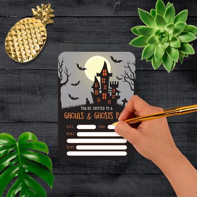 24 Halloween Invitations Ghouls &amp; Ghosts Image 2