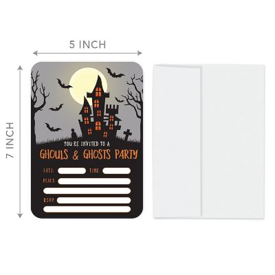 24 Halloween Invitations Ghouls &amp; Ghosts Image 3