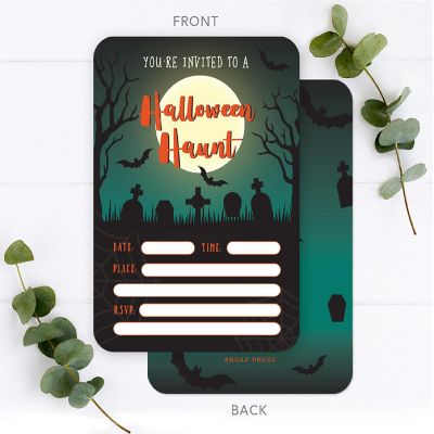 24 Halloween Invitations Haunt Image 1