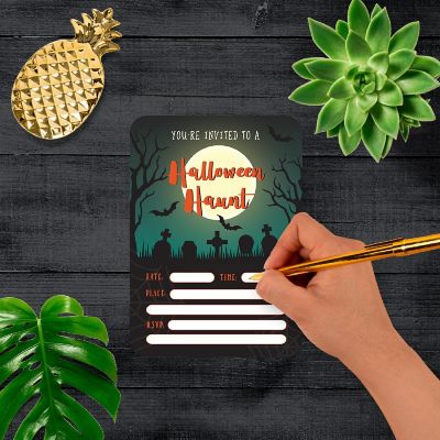 24 Halloween Invitations Haunt Image 1
