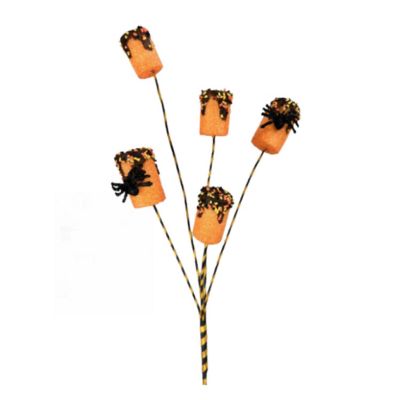 24" Halloween Spider Marshmallow Spray - Orange Image 1