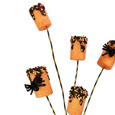 24" Halloween Spider Marshmallow Spray - Orange Image 1