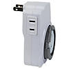 24-Hour Electronic Mechanical Countdown Timer - 3.5" - White Image 3
