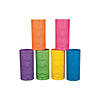 24 oz. Bright Tiki Luau Tall Disposable BPA-Free Plastic Cups - 12 Ct. Image 1