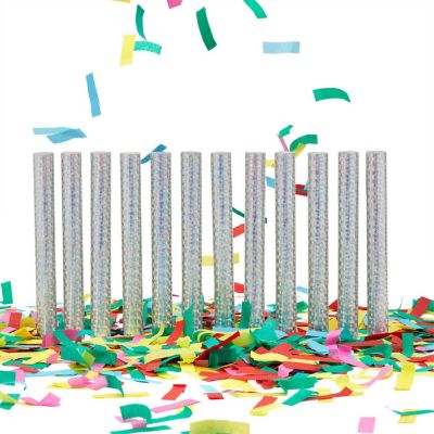 24-Pack Rainbow Confetti Flutter Sticks for Birthdays &amp; Parties Image 2
