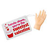 24 Pc. 3" Tiny Hands Vinyl Finger Puppets Valentine Exchanges for 12 Image 1