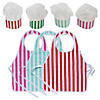 24 Pc. Chef Hat & Apron Baking Party Kit for 12 Image 1