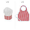 24 Pc. Chef Hat & Apron Baking Party Kit for 12 Image 1