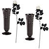 24 Pc. Skeleton Hand Rose & Bud Vases Decorating Kit for 12 Tables Image 1