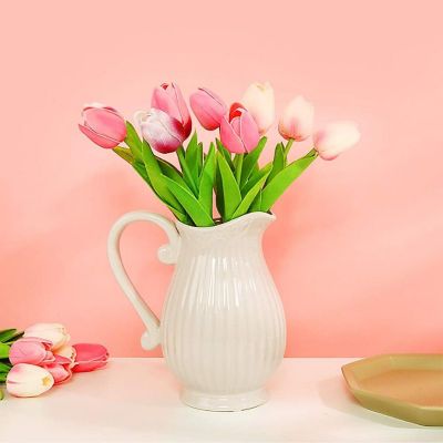24 Pcs Real Touch Artificial Tulips Image 3