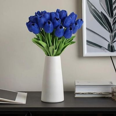 24 Pcs Real Touch Artificial Tulips Image 2