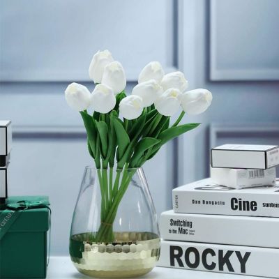 24 Pcs Real Touch Artificial Tulips Image 1