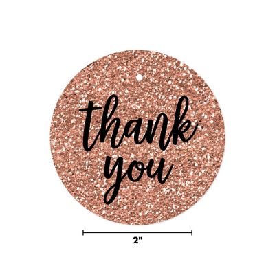 24 Rose Gold Script Black Thank You Image 2