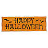 24" Wooden 'Happy Halloween' Wall Sign with Bats Image 1