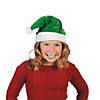 24" x 14" Kids Colorful Polyester Santa Hats with Pom-Pom Tassel - 12 Pc. Image 1