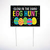 24" x 17" Glow-In-The-Dark Easter Egg Hunt Yard Sign Image 1