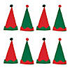 24" x 22" Bulk 144 Pc. Christmas Elf Red & Green Felt Hats Image 1