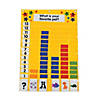 24" x 36" Modular Bar Graph Yellow Nylon Pocket Chart -165 Pc. Image 1