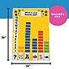 24" x 36" Modular Bar Graph Yellow Nylon Pocket Chart -165 Pc. Image 1