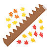 24" x 4 1/4" Fall Leaves Multicolor Faom Crown Craft Kit - Makes 12 Image 1