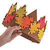 24&quot; x 4 1/4&quot; Fall Leaves Multicolor Faom Crown Craft Kit - Makes 12 Image 3
