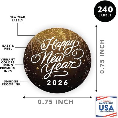 240 Pack Gold Fireworks Black BG Image 3