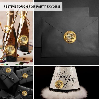 240 Pack Gold Fireworks Labels Image 1