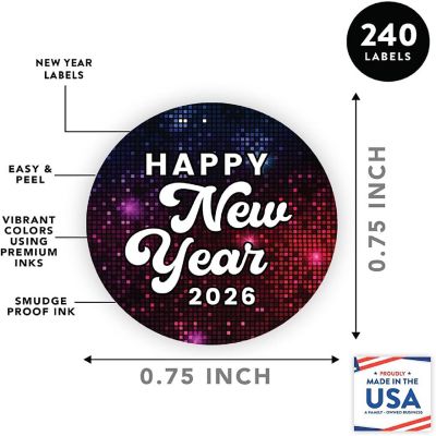 240 Pack Shimmer Tiles Labels Image 3